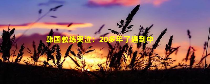 韩国教练哭泣：20多年了遇到中国都输