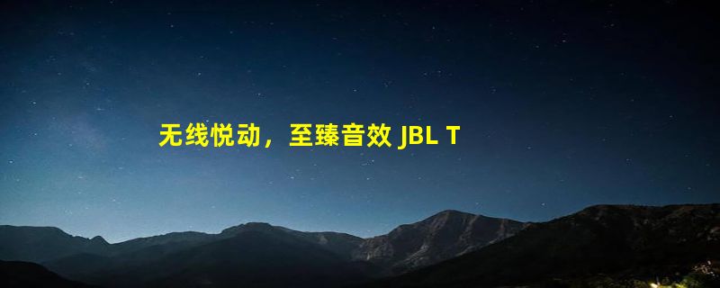 无线悦动，至臻音效 JBL T280TWS 真无线耳机