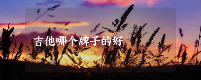 吉他哪个牌子的好