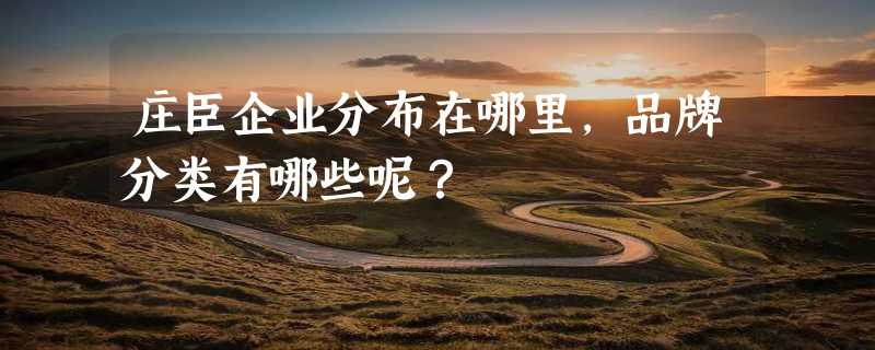 庄臣企业分布在哪里，品牌分类有哪些呢？