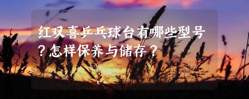 红双喜乒乓球台有哪些型号？怎样保养与储存？