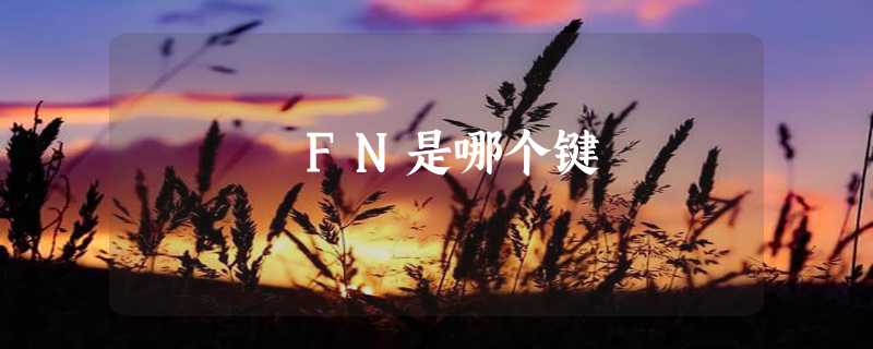 FN是哪个键