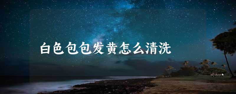 白色包包发黄怎么清洗