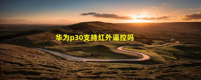 华为p30支持红外遥控吗