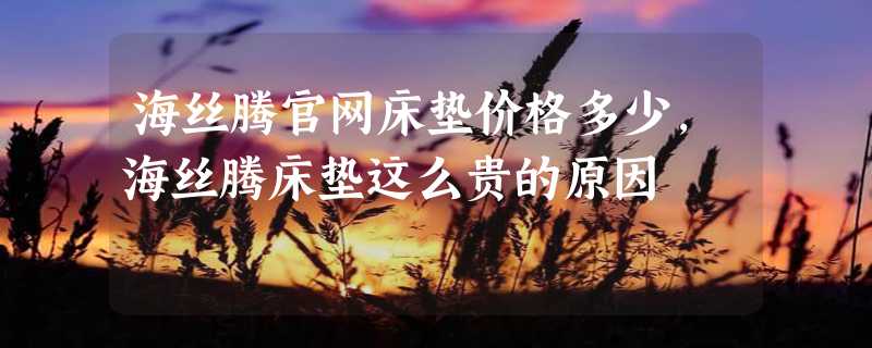 海丝腾官网床垫价格多少，海丝腾床垫这么贵的原因