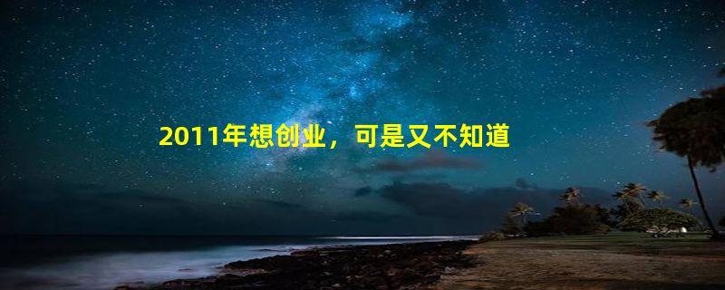 2011年想创业，可是又不知道什么项目能挣钱，并且是赚的多赚的快的行业。谁有好的意见的话可以给点参考吗