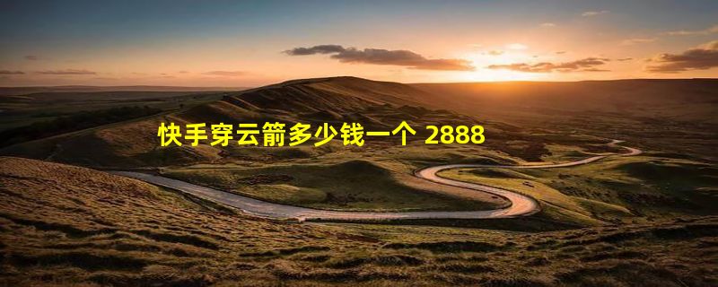 快手穿云箭多少钱一个 2888抖币折合288.8元人民币