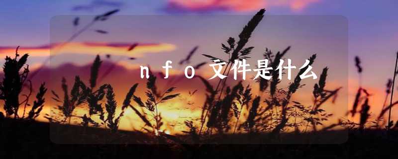 nfo文件是什么