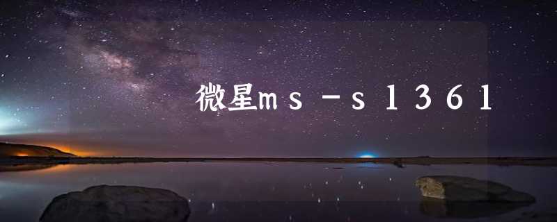 微星ms-s1361