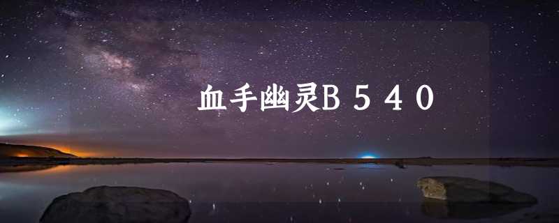 血手幽灵B540