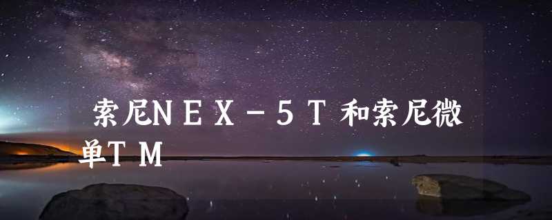 索尼NEX-5T和索尼微单TM