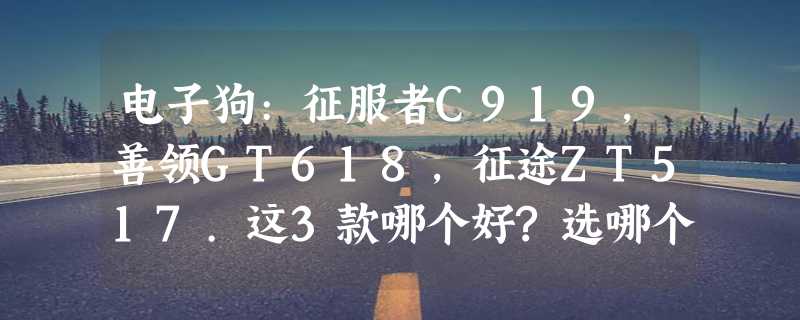 电子狗:征服者C919,善领GT618,征途ZT517.这3款哪个好?选哪个?