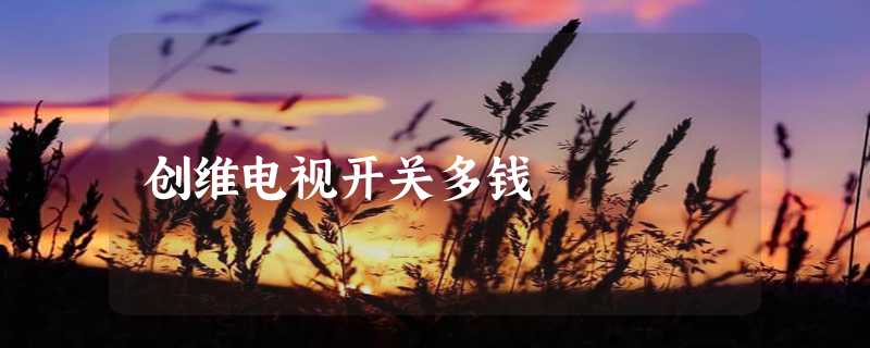 创维电视开关多钱