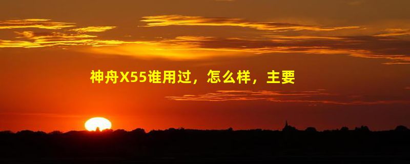 神舟X55谁用过，怎么样，主要拍照功能和摄像功能好不好，清不清晰～