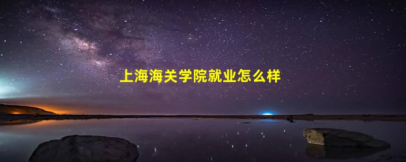 上海海关学院就业怎么样