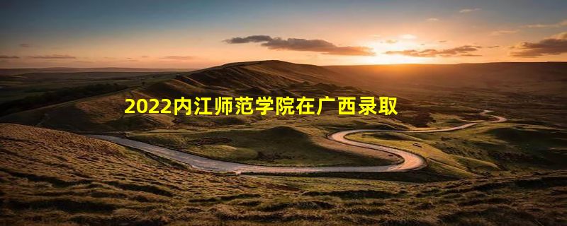 2022内江师范学院在广西录取分数线是多少（2019~2021年分数线）