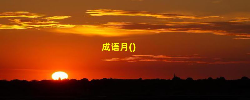 成语月()