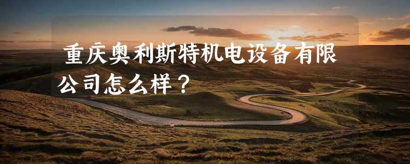 重庆奥利斯特机电设备有限公司怎么样？